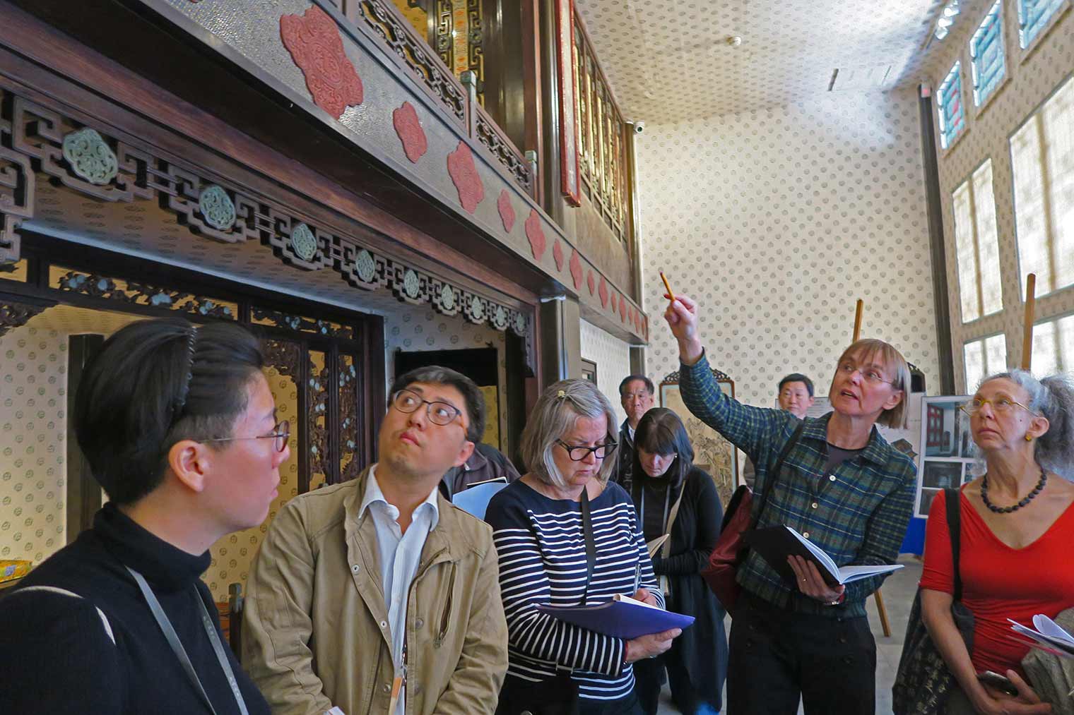 A group visiting the Imperial Palace in Beijing