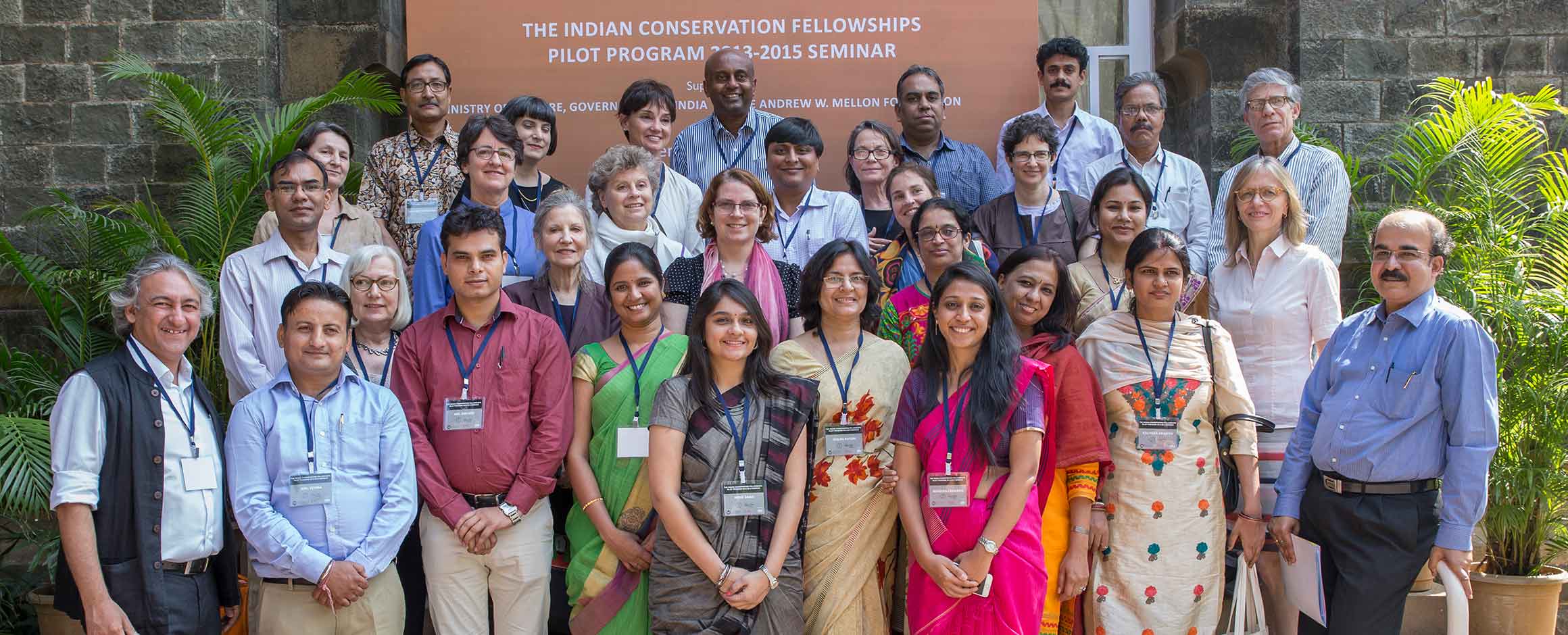 Group photo of participants of the Indian Conservation Fellowships Pilot Program 2013–2015 Seminar 