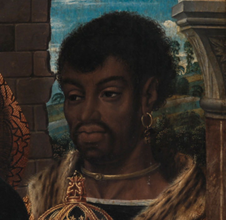 Details of the Youngest King from the Copenhagen panel