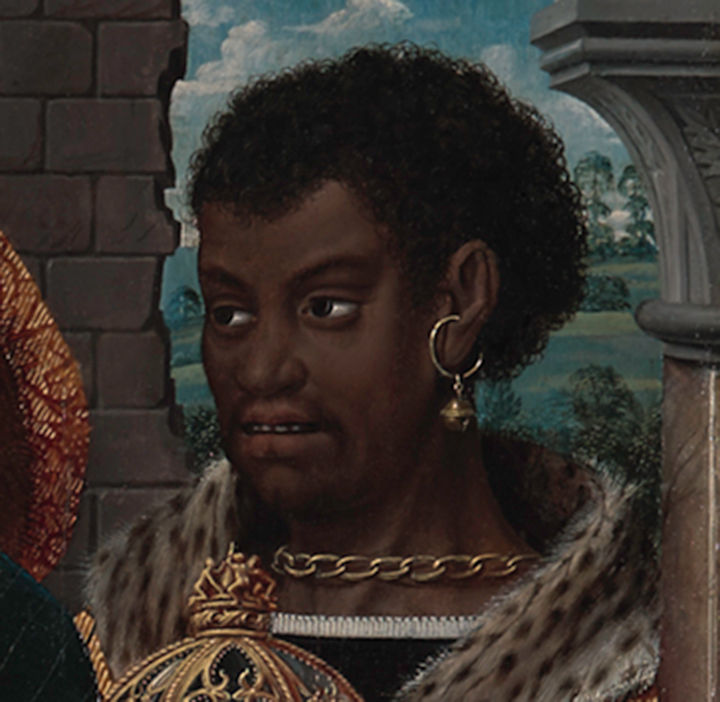 Details of the Youngest King from the Metropolitan painting