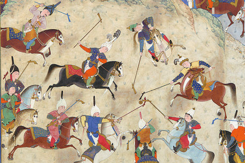 Siyavush Plays Polo: Folio from the Shahnama (Book of Kings) of Shah Tahmasp