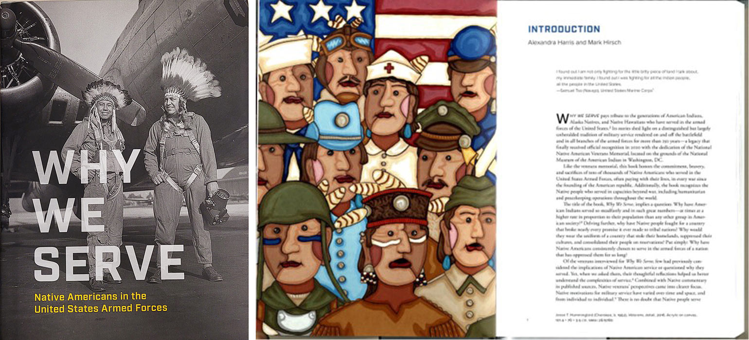 Cover and reproduced portrait of several veterans
