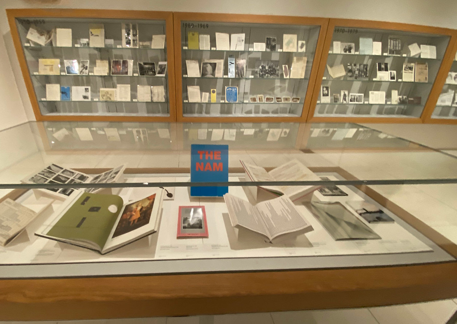 Artists' books on display