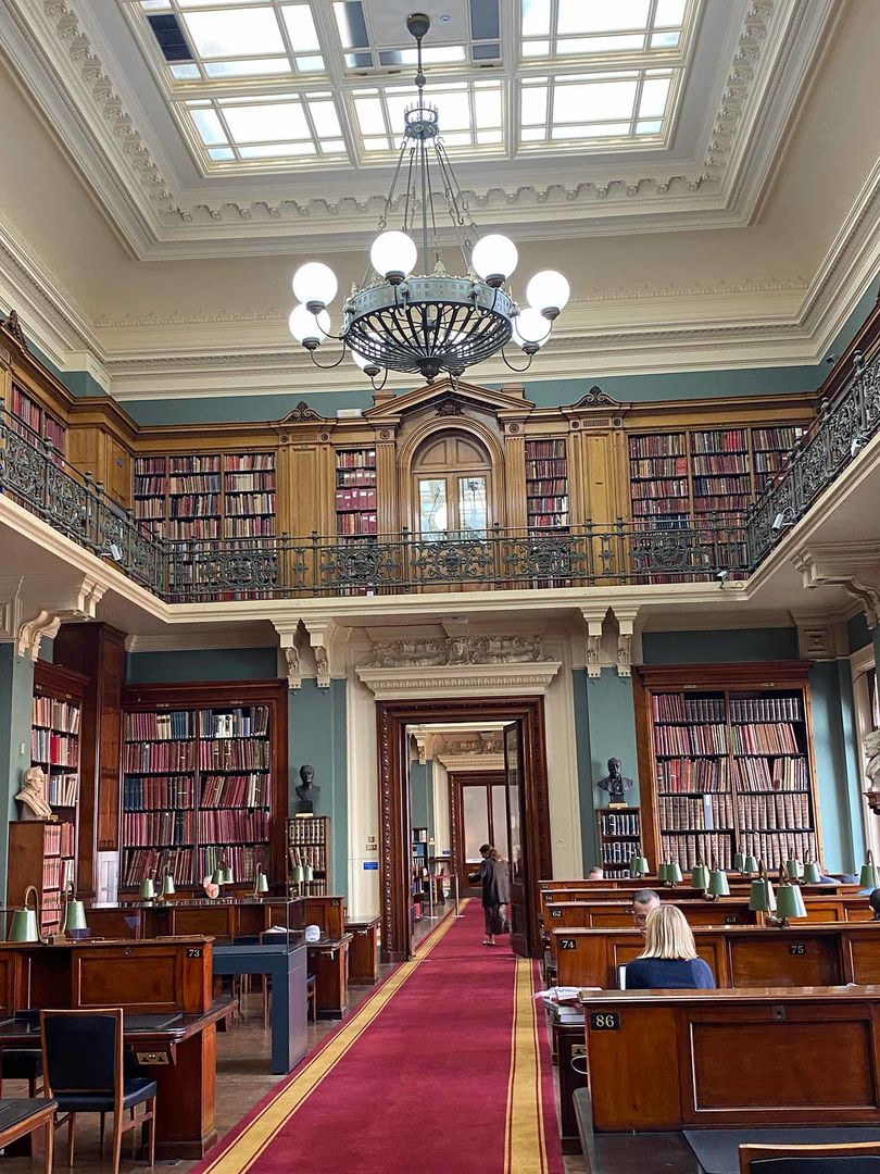 Interior of National Art Library at the Victoria & Albert Museum