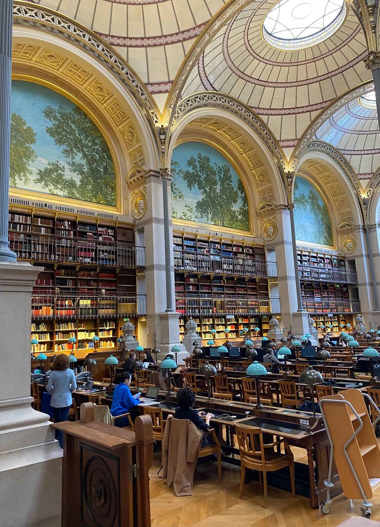 Interior of Labrouste Reading Room