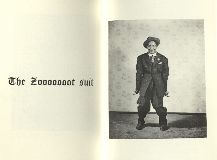 Photograph of a man in a zoot suit