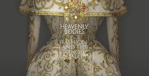 Heavenly Bodies: Fashion and the Catholic Imagination | Composite imaging of a couture gown inspired by Catholic liturgical dress