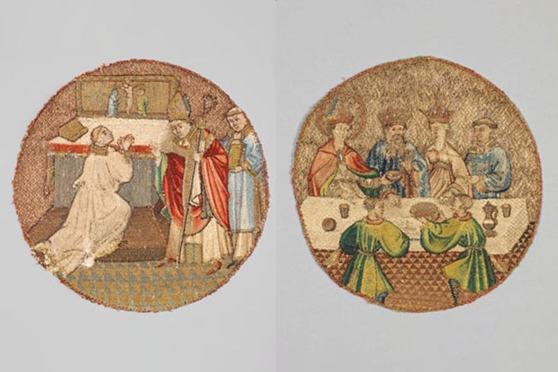 Two of the roundels, all from the Robert Lehman Collection